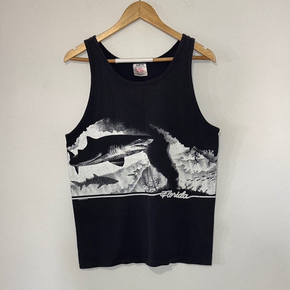 Vintage Shark Florida Tank Top / Medium / 1987 / Single Stitch